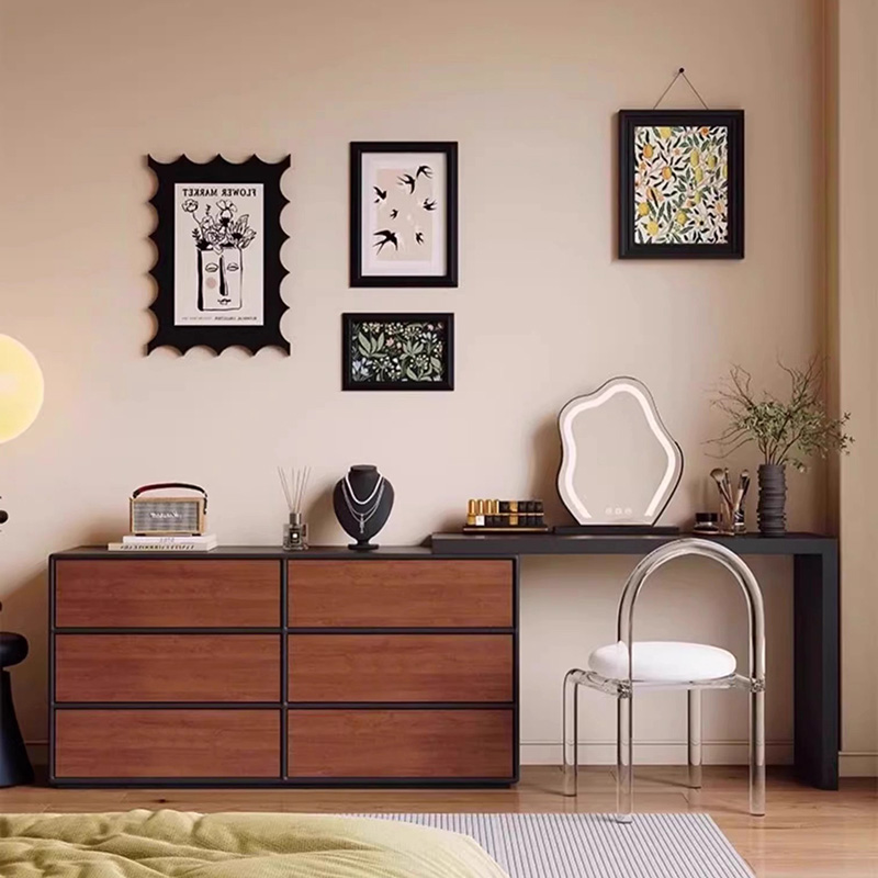Home Essentials Bathroom Storage - طاولة تزيين سوداء كبيرة، أثاث منزلي،