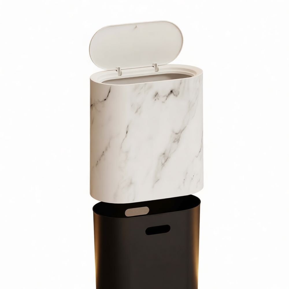 سلة مهملات أنيقة بتصميم مينيما - مراجعة Home Essentials Bathroom Storage وسعره