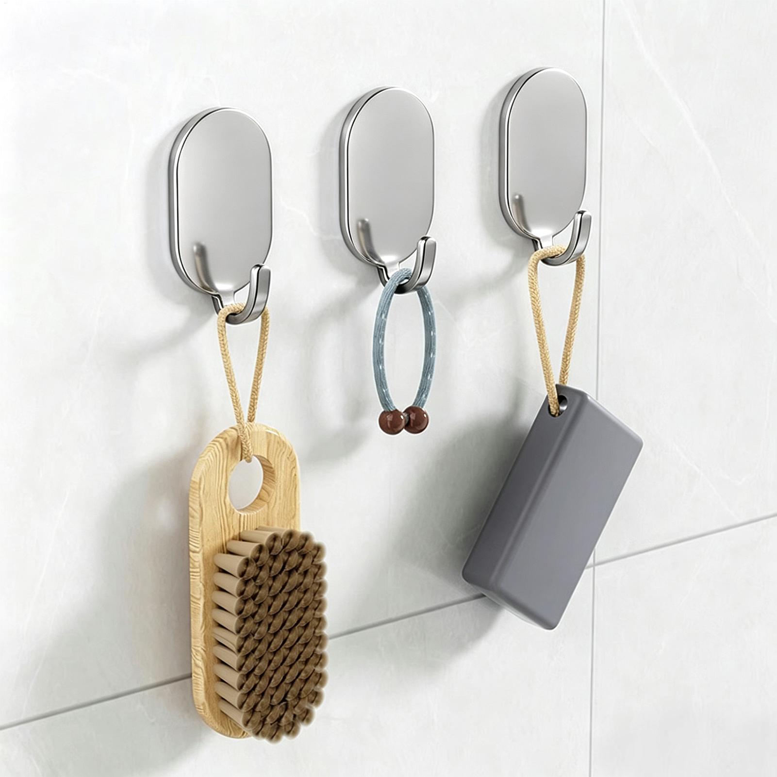خطافات لاصقة قوية ومقاومة للما - مراجعة Home Bathroom Organizer وسعره