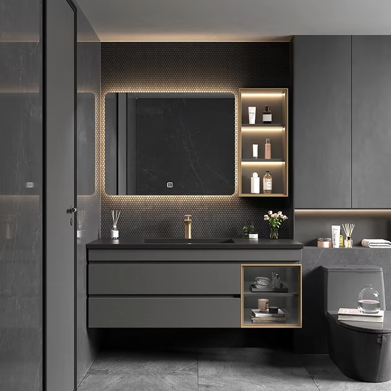 مرآة خزانة حمام كلاسيكية بتصمي - مراجعة Home Bathroom Vanity Combo وسعره
